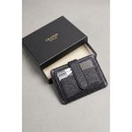 Grande Style 0539 Unisex Deri Kartlık - Siyah