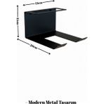 Grandmix Duvara Monte Metal Köşe Elbise Askılığı 80X80 cm - Beyaz