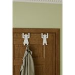 Grandmix Metal Amerikan Kapı Arkası Askılık Kadın Ve Erkek Figürlü 2'li Set Organizer 20x12x6 cm