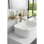 Grandmix Metal Banyo Lavabo Üstü Raf Duvara Monte 40x10 cm