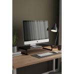Grandmix Metal Monitör Yükseltici Stand Masaüstü Düzenleyici Laptop Standı 50X25 cm - 30x25 - Siyah