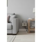 Grandmix Modern Metal Tasarım Wi-Fi Işaretli Modem / Router Depolama ve Kablo Saklama Organizeri 15X10X10 cm - Gri
