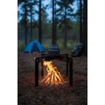 Grandmix Taşınabilir Metal Kamp Ateşi Sacı ve Tencere Standı Katlanabilir Outdoor Ocak Altlığı 17X17 cm - Siyah - 17 x 17 cm