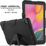 Grandor Samsung Galaxy T510 Tab A 10.1 Kılıf Griffin Tablet Kapak - Siyah - Renkli