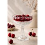 grandora 3’lü Cam Magnolia Kasesi 230 ML Ayaklı Tatlı Kasesi, Puding, Dondurma, Reçellik Kase