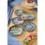 Grandora Lüks Kelebek Desenli 6'lı Servis Tabağı 27 Cm - Sunum, Dekoratif, Pasta Ve Tatlı Tabakları Çok Renkli