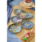 Grandora Lüks Kelebek Desenli 6'lı Servis Tabağı (27 Cm) - Sunum, Dekoratif, Pasta ve Tatlı Tabakları