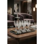grandora Modern Desenli Şık Meşrubat Bardağı Kristal Görünümlü Cam Kadeh, Kahve Yanı Sunum Bardağı 6AD-200 ML