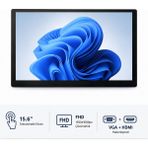 Grandstarr TMP156M 15.6'' FHD Panel Tip Endüstriyel Dokunmatik Monitör - HDMI ve VGA Haberleşmeli