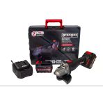 Grangos Gcg20-F2 20V 5Ah Çift Akülü Kömürsüz Avuç Taşlama 125Mm 8500 Devir Çantalı