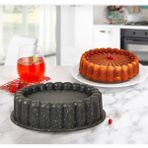 Granit Dokum 26Cm Tart Kalibi Siyah Dilimli Turta Kalibi Kek Kalibi