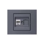 Grano Füme Tekli Data Prizi 1*rj45 Cat6 (İNTERNET PRİZİ) Çerçevesizdir