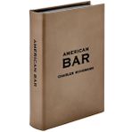 Graphic image The American Bar – The Artistry of Mixing Drinks Hardcover, Bartending Tips and Mixology Recipes, Handbound Bonded Leather – Made in the USA