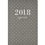 Graphique Lüks Gri Orta Planlayıcı — Suni Deri Kılıf 17 Aylık Planlayıcı, Haftalık Izgaralar ile, İnceleme Yılı, Referans Sayfalar, Gümüş Folyo ile Süslenmiş, 20,6 cm x 14 cm