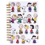 Graphique Peanuts Gang Charles Shultz'un Sevdiği Peanuts karakterli günlük, eğlenceli, uzun ömürlü not defteri, notlar, listeler, tarifler ve daha fazlası için, 160 çizgili sayfa, 15,9 x 21 x 2,5 cm