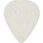 Graphtech PQP-0088-W6 Tusq Pick 0.88 mm White 6 Pack Bright Tone Pena