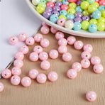 GRASKY 6-16mm 20-500 adet Macaron UV boncuk renk değişimi midilli boncuklar akrilik yuvarlak boncuklar takı yapımı için bilezik kolye saç boncuk işçiliği