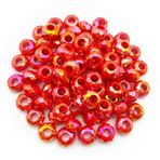 GRASKY 8X14mm 30 adet büyük gözler UV boncuk renk değişimi akrilik yuvarlak boncuk takı yapımı bilezik kolye saç boncuk işçiliği