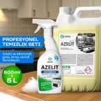 Grass Profesyonel Temizlik Seti (600ML Sprey + 5 Lt Konsantre) - Endüstriyel Mutfak, Restoran, Otel Için Yağ & Kireç Sökücü | Hızlı Etkili | Uzun Süreli Kullanım | Eldiven Hediye - 5600 ML