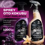 GRASS Vanilya + Üzüm Oto Kokusu Sprey 2’li Set 2x600 ml – Torpido & Plastik Mat Bakım (Polyrole Matte) - üzüm, Vanilya