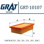 GRAT 10107 Hava Filtresi Tempra Tipo / 155 159 1.6 2.0