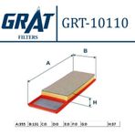 GRAT 10110 HAVA FİLTRESİ 500 09- LINEA EGEA 15- DOBLO 10- YM FIOR