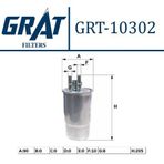 GRAT 10302 Mazot Filtresi Albea Doblo Fiorino Punto Evo Grande Punto 1.9 Jtd 1.3D Mtj