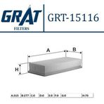 GRAT 15116 Hava Filtresi Lt28-35 96-06 Lt46 II / Sprinter 2.5 2.8 TDI