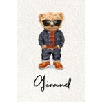 Géraud: Cahier personnalisé avec prénom Géraud | Cadeau d'anniversaire pour enfant, garçon, homme, copain ... | Nounours | 110 pages lignée, Petit Format 6x9 pouces (15,24 x 22,86 cm)