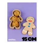 GRAUHAUS Gingerbread Kurabiye Tabağı 15 CM Dekoratif Kurabiye Kutusu Yılbaşı Temalı Kurabiye Adam