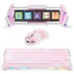 Gravastar K1 Mekanik Gaming Klavye, M1 Pro Kablosuz Optik Mouse ve Dijital Resim Çerçevesi Oyuncu Se