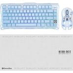 Gravastar K1 Mekanik Gaming Klavye, M1 Pro Kablosuz Optik Mouse ve Mousepad Oyuncu Seti, Ice Blue - Mavi