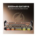 Gravastar K1 Pro Mekanik Gaming Klavye, x Kablosuz Optik Mouse ve Mousepad Oyuncu Seti (Cyberflare) - Adaçayı Yeşili