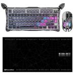 Gravastar K1 Pro Mekanik Gaming Klavye, X Kablosuz Optik Mouse ve Mousepad Oyuncu Seti, Cyberpunk