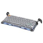 GravaStar Mercury K1 Pro RGB Kablosuz Mekanik Alüminyum Çerçeveli İngilizce Q Gri Gaming Klavye