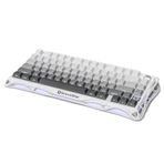 GravaStar Mercury K1 RGB Kablosuz Mekanik Alüminyum Çerçeveli İngilizce Q Beyaz Gaming Klavye