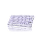 GravaStar Mercury K1 RGB Kablosuz Mekanik Gaming Klavye, İngilizce Q, Lavender Purple