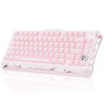 Gravastar Mercury K1 Rgb Linear Key Switch İngilizce Q Sakura Pink Kablosuz Gaming Klavye
