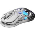 Gravastar Mercury M1 Pro Rgb 26K Dpı Optik Gaming Mouse, Kablosuz, Magnezyum Alaşımlı, Programlanabilir 5 Tuşlu, Siyah-Beyaz - Siyah - Beyaz