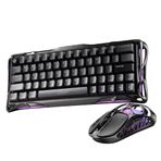 GravaStar Mercury V60 Pro Hall Effect, Rapid Trigger 8.000 Hz Kablolu Manyetik Klavye + XPro 32.000 DPI RGB Kablosuz Mouse Oyuncu Seti, GunMetal