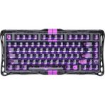 Gravastar Mercury V75 Lite He Hall Effect Manyetik Switch Gaming Klavye, Hot-Swappable, Rapid Trigger, 8000Hz, 0.25MS Ultra Düşük Gecikme, Kablolu, Rgb Işıklı, Ingilizce Q, Transparent Black - Şeffaf - Siyah - Renk