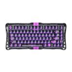 GravaStar Mercury V75 Lite HE Hall Effect Manyetik Switch Gaming Klavye, Hot-Swappable, Rapid Trigger, 8000Hz, 0.25ms Ultra Düşük Gecikme, Kablolu, RGB Işıklı, İngilizce Q, Transparent Black