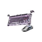 Gravastar Mercury V75 Pro 8KHz Kablolu Manyetik Klavye XPro 32K DPI Kablosuz Mouse Oyuncu Seti, Iron Purple