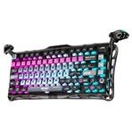 GravaStar Mercury V75 Pro HE Hall Effect Manyetik Switch Gaming Klavye, Hot-Swappable, Rapid Trigger, 8000Hz, 0.125ms Ultra Düşük Gecikme, Kablolu, RGB Işıklı, İngilizce Q, Cyberpunk