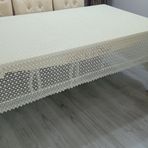 Gravel Krem Papatya 180x280 cm Örgü Masa Örtüsü
