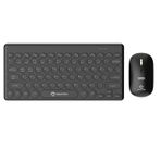 Gravion KM-BT37 Kablosuz Klavye Mouse Seti, Bluetooth + USB Dongle 2.4G, 78 Tuş Kompakt, Türkçe Q, PC TV Laptop Tablet Telefon Uyumlu, Siyah
