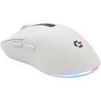 Gravion Sharper Rgb Işıklı Kablosuz Oyucu Mouse 12000 Dpi, Hafif, Bluetooth + 2.4G Kablosuz + Kablolu, Huano Silent Switch Tıklama, Paw3311 Sensör, 400Mah Batarya, Beyaz Faresi