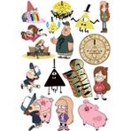 Gravity Falls Sticker Telefon Laptop Notebook Tablet Defter Matara Stiker Etiket ST380