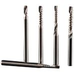 Gravür Tek Kenarlı Freze Bıçağı Spiral Akrilik Kesme 3.175x12mm
