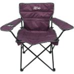 Gray Wolf Quatro Katlanır Lüks Kamp Sandalyesi - Balıkçı Sandalyesi (Vişne) - Polyester - Mor